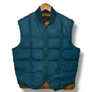 Teal Eddie Bauer Goose Downlight Quilted Vest Sz M